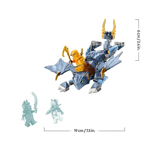 LEGO Ninjago Le Jeune Dragon Riyu, Set de Jeu avec 3 Minifigurines de Ninjas pour Jouer en Autonomie, Modèle d’Aventure à Construire pour Enfants, Idée Cadeau pour Garçons et Filles d�ès 6 Ans 71810