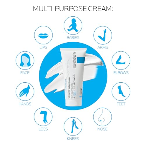 Image of La Roche-Posay Cicaplast Balm B5, Barrier Repair Cream for Dry Skin | Skin healing cream with centella asiatica, shea butter & panthenol. Multi-purpose face, body & hand balm. Baby safe.