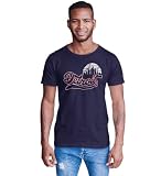 BROOKLYN VERTICAL Mens Baseball Sports Fan Short Sleeve T-Shirt with Chest Print| New York, Atlanta, St. Louis, Los Angeles (as1, Alpha, s, Regular, Regular, Detroit)