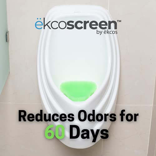 Diversey - Eks-2G-12 Ekcoscreen 60 Day Premium Anti-Splash Urinal Screen, 7" X 7" Green/Green Apple (12 Pack) #TOP2