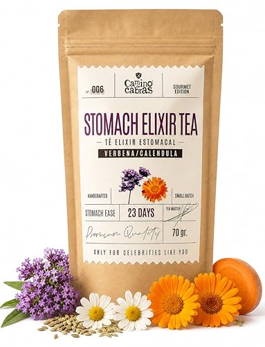 Infusión Digestiva de hierbas Gourmet con Manzanilla, Regaliz, Menta, Calendula, Anis, Hinojo, Melisa, Alcaravea - Vientre Plano - Detox 70 g