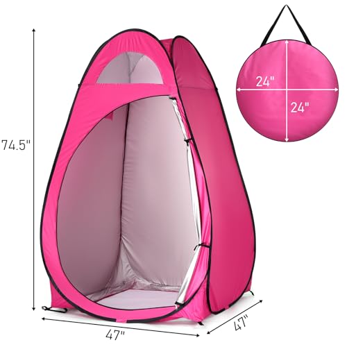 Carpa Plegable para Cambiar Ropa de Playa y Camping, Ducha Portátil, Refugio de Privacidad Exterior, Tienda Pop Up para Campamento, Baño miniatura 4