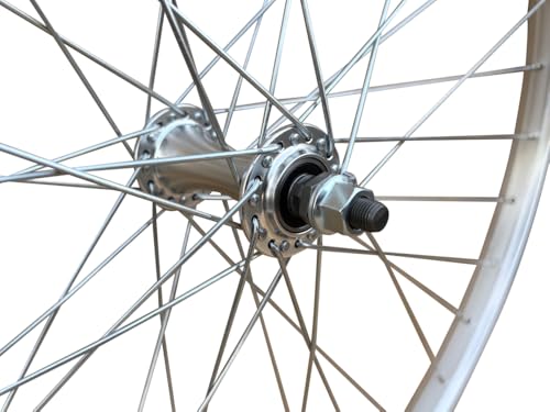 Baldy's 26" Silver Alloy Front Mountain Bike Wheel + Tyre & Tube - Image 2