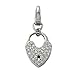 Produktbild Fossil Damen-Charm Anhänger Schloss Edelstahl Zirkonia JF00034040