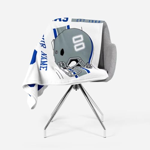 Image of Dallas Throw Blanket Custom Name and Number Personalized Gifts for Men and Women