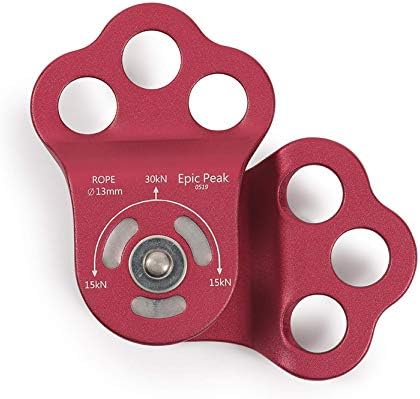 Epic Peak 30KN Triple Attachment Climbing Hitch Pulley for 13mm Rope