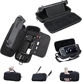Xiufavty Steam Deck Carrying Case with Deeper Space & Sling Strap, Built-in Power Bank/AC Charger/Do