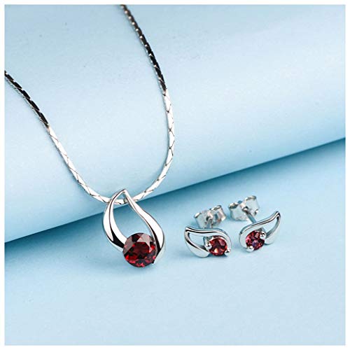 Collier et boucles d'oreilles en améthyste pour femmes, parure bijoux argent 925