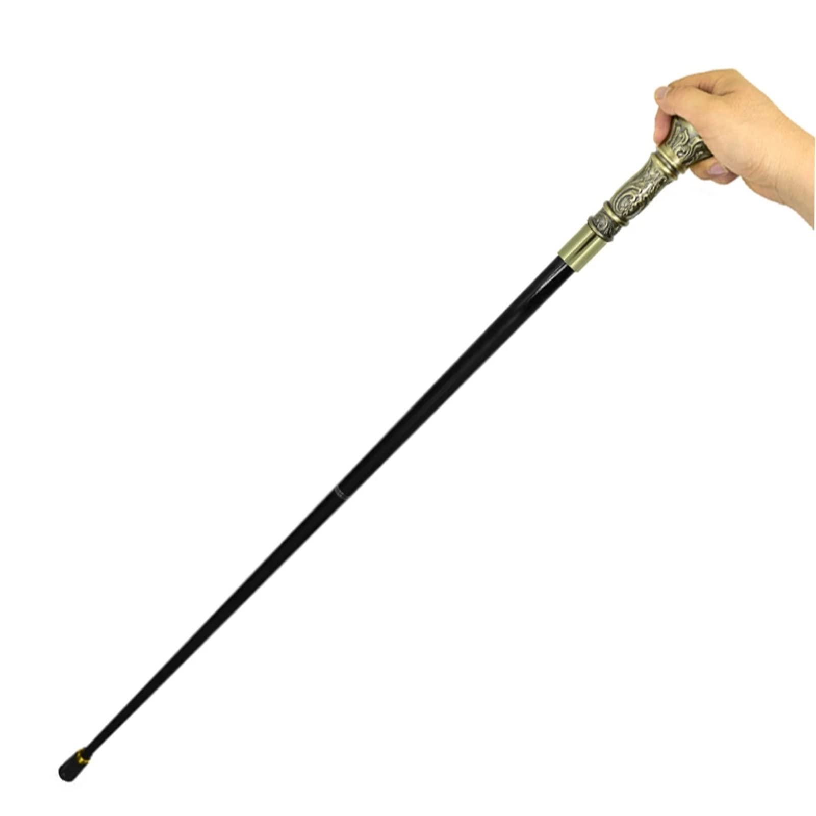 Bastones Bastón Elegante con Mango de Bola for Hombre, bastón Metal Vintage for, 91cm para Hombres como para Mujeres