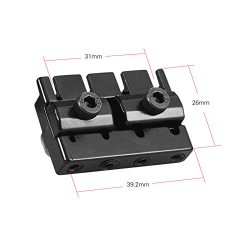 Treelf Headless Electric Bass Tailpiece Bridge Set Fixed Hardtail Saddle 4-String Guitar Accessory #TOP4