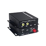 Guantai 2CH Audio Over FC Fiber Optic Extender (one Way), Transmitter and Receiver, for Audio Interc