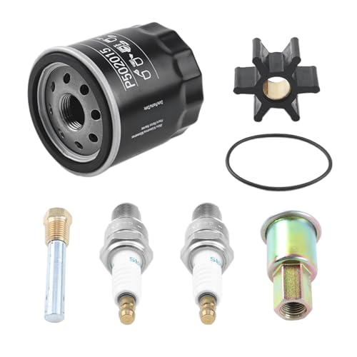 4ef 5e 6ef 7.3e, Includes Fuel & Oil Filter, Impeller W/o-ring, Zinc Anode And Spark Plugs, Replace 23-7762 23-7821 359978 260085 Bpr4es