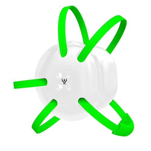 Great Call Athletics Wrestling Classic Headgear Earguard Adult Grappling Head Gear | Adjustable Ear Guards Neon Green Straps (White w/ Neon Green Straps)