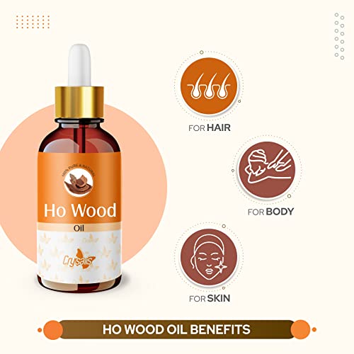 Image of Crysalis Pure Natural Undiluted & Organic Standard Ho wood(cinnamomum camphora) Essential oil Steam Distilled Calms Senses Cools Skin Diffuser Oil Promotes Peaceful Environment Aromatherapy - 15ML