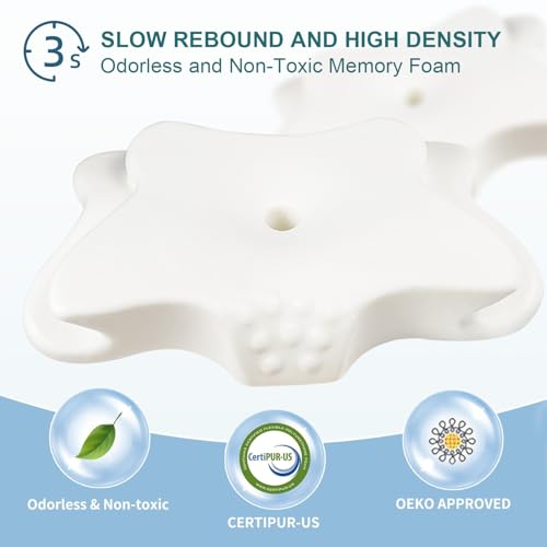 Cervical Pillow for Neck Pain Relief, Memory Foam Pillows, Ergonomic Contour Bed Pillow, Soft for Side Sleep Stomach Sleeping and Back Sleepers