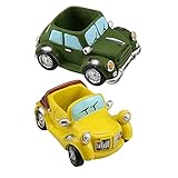 🚗 TRUCK PLANTER: Dale a tu espacio un toque de estilo clásico que hará que la nostalgia cobre vida agregando pequeñas plantas o suculentas a la caja del camión. Este camión rojo vintage se puede utilizar como almacenamiento de mesa decorativo, canasta de regalo, etc.