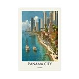 IYQTAGGH Panama-Stadt-Poster, Leinwand-Poster, 