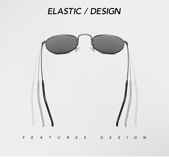 Sunglasses Men'S Retro Polarized Sunglasses Women'S Metal Round Frame Uv Protection Glasses