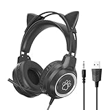Accessoire de divertissement tendance : le design tendance du casque convient aux streamers et cosplayers modernes, offrant un accessoire visuellement attrayant qui prend en charge une communication fluide pendant le jeu ou les collaborations créatives tout en offrant une utilisation et un confort durables