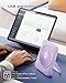 Otlonpe Personal Portable Desk Fan, 4000mAh Small Rechargeable Portable Fan Battery Operated & USB Powered for Travel Sleeping Bedroom Office Home Table, Cordless, Quiet, 4-Speed, 6.5 Inch (Purple)