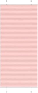 Artículo-Estor plisado rosa, 100 x 200 cm, ancho de la tela 99,4 cm, poliéster, decoración, tratamientos de ventanas, persianas y persianas