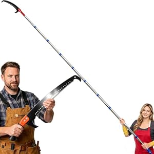 (14.7ft) Pole Saw Pruning saws for Trees Telescopic Tree Pruner Tree Saw