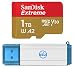 SanDisk 1TB Micro Extreme Memory Card for Samsung Phone Works with Galaxy S20, S20+, S20 Ultra, S20 FE 5G (SDSQXA1-1T00-GN6MN) Bundle with (1) Everything But Stromboli 3.0 SDXC & MicroSD Card Reader