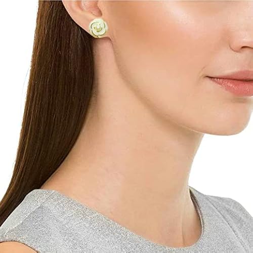 Hroevc 14K Gold Pearl Earrings, Freshwater Cultured Pearl Studs, Enamel Sterling Silver Earrings For Women Girls #TOP1