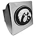 MVP Accessories Iowa Hawkeyes Chrome Metal Hitch Cover with Chrome Logo