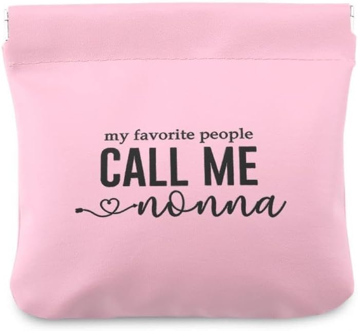 yaozeio Nonna Coin Bag Mimi Grandmother Mothers Day Birthday Gifts for Women Grandma Mother's Day Thank You Gifts for Nonna Nana Retirement Farewell Gift for Granny Grammy Square Headphone Pouch image 2