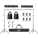 EMART 2,6m x 3m Système de Support de Toile de Fond Réglable