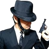 [TUISKU] ガンマン コスプレ コスチューム 小物 セット ハロウィン 帽子 つけ ひげ ネクタイ ピストル (4点セット)