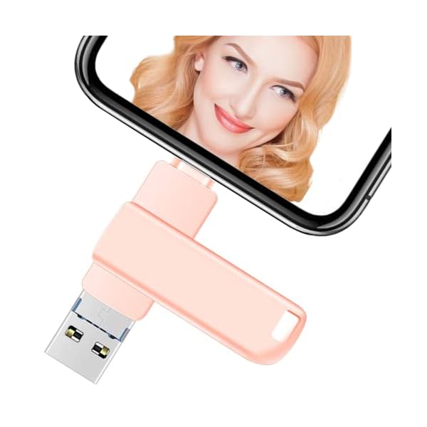 256GB USB Stick für Phone, 4 in 1 Kompatibel Speichererweiterung Handy USB 3.0 Flash Drive Speicherstick Kompatibel mit…