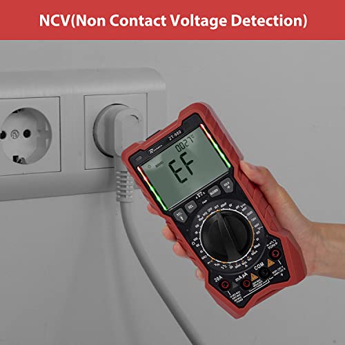 Digital Multimeter Trms 6000 Counts Dc Ac Voltmeter, Ohmmeter Voltage Current Amp Meter, Resistance Diodes Continuity Duty-Cycle Capacitor Temperature Testers, Electrical Volt Meters #TOP3