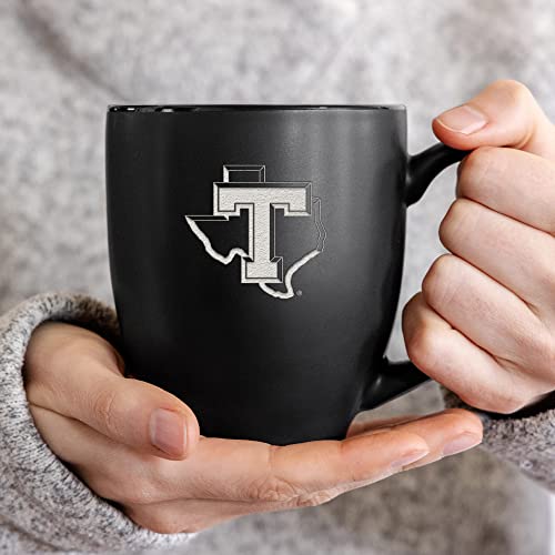 Image of Rico Industries NCAA Primary 15-Oz Personalized Matte Black Bistro Mug - for Hot or Cold Drinks