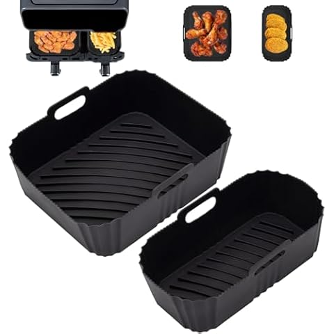 Dzpuhuojz Silicone Air Fryer Liners 2Pcs Cover