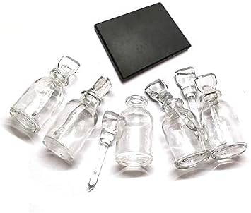 1 Gold Testing Kit Incluted with 5 Pcs Acid Glass Bottle (without Acid) and 1Pcs Gold Testing Stone.