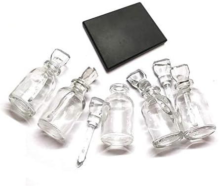 1 Gold Testing Kit Incluted with 5 Pcs Acid Glass Bottle (without Acid) and 1Pcs Gold Testing Stone.