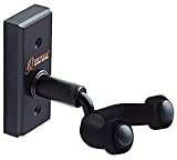 Ortega Guitars Soporte de pared de Ukelele- Negro, OUH-1