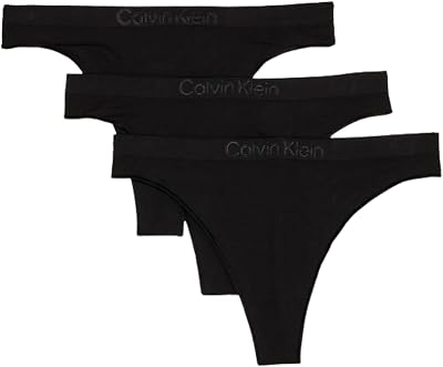 Calvin Klein Women's Bonded Flex Seamless 3-pack Mid Rise Thong