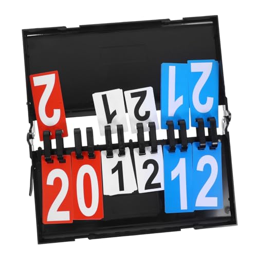HANABASS Basketball Scoreboard Portable Tabletop Score Keeper for Sports Games Design Easy Page Turning for Basketball Football Tennis and More
