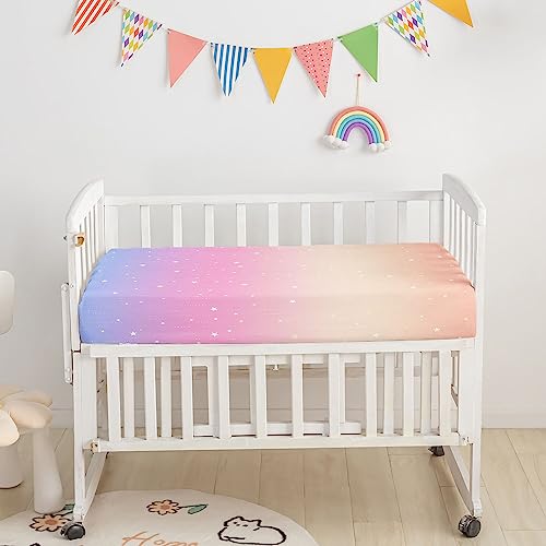Image of Crib Bedding Set,3pcs Nursery Crib Bedding with Comforter Crib Sheet & Crib Skirt,Sparkle Unicorn Printed Nursery Bedding for Baby Boys and Girls(Sparkle Unicorn)