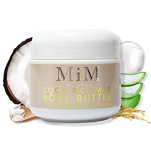 MiM Malila Coco Rice Milk Body Butter for nourishing your skin 7.05 Oz. / 200 ml.