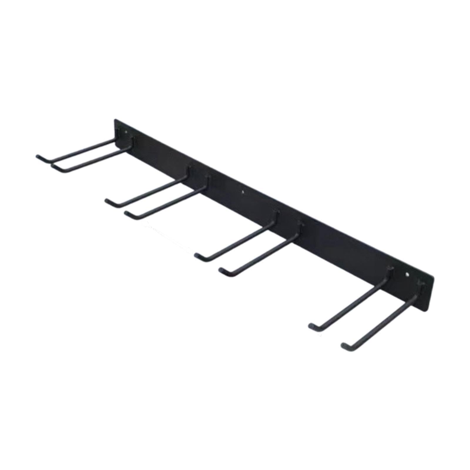 Organizador de herramientas para jardín y garaje, de montaje en pared, color negro, resistente, para en exteriores. Se puede usar en varios lugares, Negro, 93x8x25cm