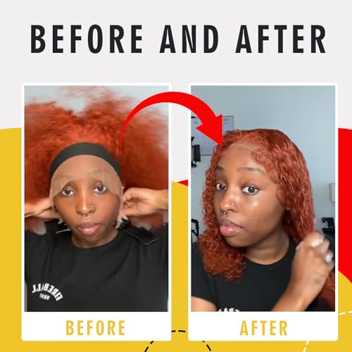 Wig Glue Lace Glue for Front Lace Wigs, Wig Adhesive for Closure Wigs Extensions, Lace Melting Spray for Lace Wigs Lace Front Hair Glue for Wigs with Tools and Hair Wax Stick Edge Control Wig Cap - Thumbnail 4