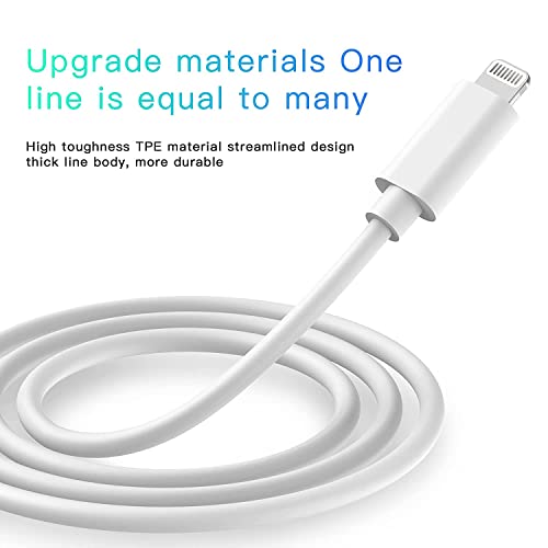 Image of Iphone Lightning to USB Cable (3 Ft) White Compatible with iPhone 14 /14 Plus /14 Pro /14 Pro Max /13 /13Pro /12 /12 Pro /11 /11Pro /X /8 /(Adapter Not Included) - Pack of 1