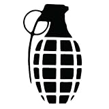 Grenade Bomb Military Army Vinyl Sticker Decal-Black-4 Inch