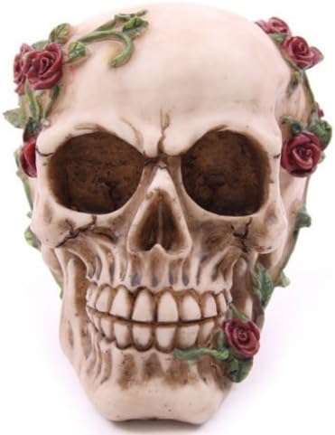 Skull and pink with red patterns