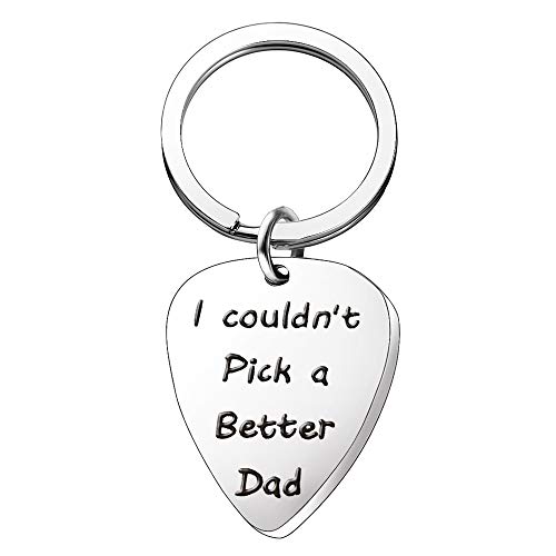AMOR SPES Porte-clés médiator de guitare en acier inoxydable – Cadeau pour père – Pour la fête des pères – Inscription… - Les Beatles, Paul McCartney, John Lennon, RIngo Starr, George Harrison AMOR SPES Porte-clés médiator de guitare en acier inoxydable - Cadeau pour père - Pour la fête des pères - Inscription…