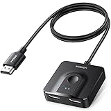 Bidirektionaler HDMI Umschalter: Der HDMI Switch 4K unterstützt gleichzeitig Video und Audiosignale out ohne Datenverlust 2 in 1 out und 1 in 2 Out zu übertragen. Sie können es als HDMI Switch 2 in 1 out oder HDMI Splitter 1 in 1 out benutzen.（Hinweis: Ihre Ein- und Ausgänge sollen auch 4K@60Hz unterstützen, damit die Auflösung 4K@60Hz erreichen）
